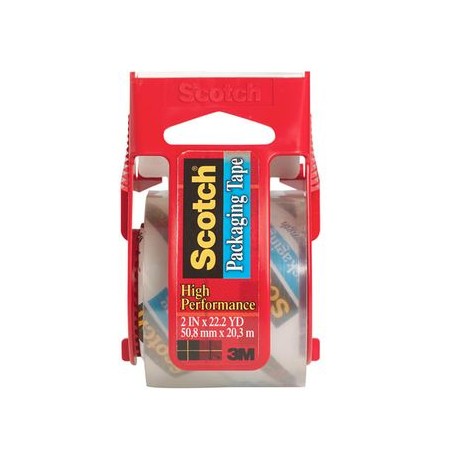 Cinta De Empaque Transparente Con Despachador Scotch 5Cmx20M