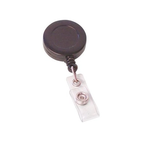 PORTAGAFETE RETRACTIL. Plástico RIGIDO NEGRO. 4 PIEZAS OMX