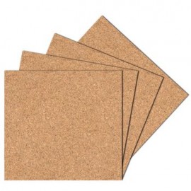 Losetas de Corcho, Paquete 4 pzas., 30x30 cm