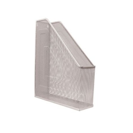 Revistero Plata Malla 32X25X7.5Cm Omx