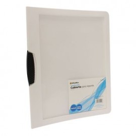 Cubierta P/Reporte Con Clip Negro/Blanco Omx