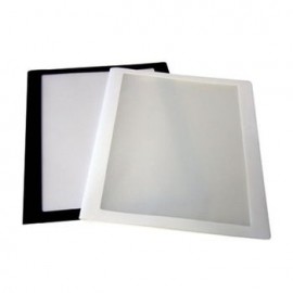 Cubierta P/Reporte Neg/Bca Con Ventana 10Protectores De Hojas