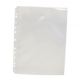 Sobre OfficeMax Polipropileno Carta Vertical Transparente con Broce y Perforacion Lateral