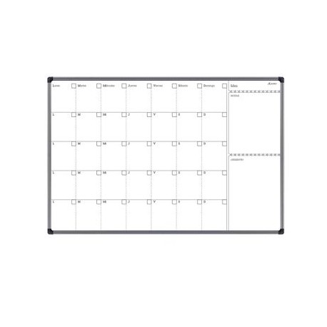 Planeador Mensual Metálico Indicato 60x90 cm