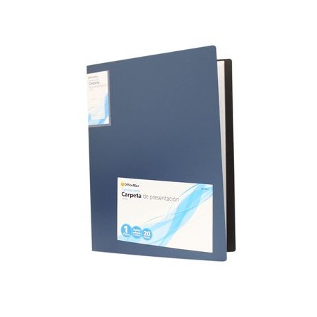 Carpeta Polipropileno Con 20 Micas Carta.Colores Metalicos