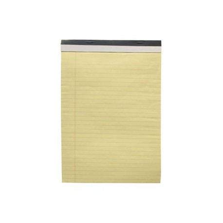 BLOCK CARTA RAYA.PAPEL DE 60 GRM2.COLOR CANARIO.50 HOJAS.6PZA