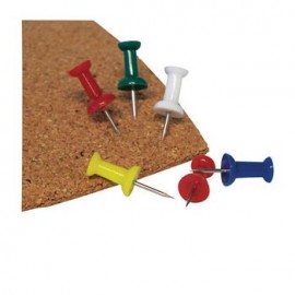 PINES DE COLORES PUNTA METALICA Y CABEZA DE Plástico 10 0 piezas