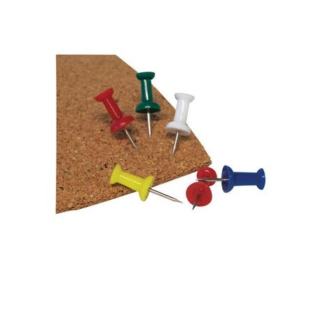 PINES DE COLORES PUNTA METALICA Y CABEZA DE Plástico 10 0 piezas