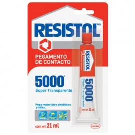 Pegamento de Contacto Súper Trasparente Resistol 5000, 21 ML