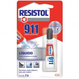 Pegamento Líquido Instantáneo Resistol 911, 2 Gr