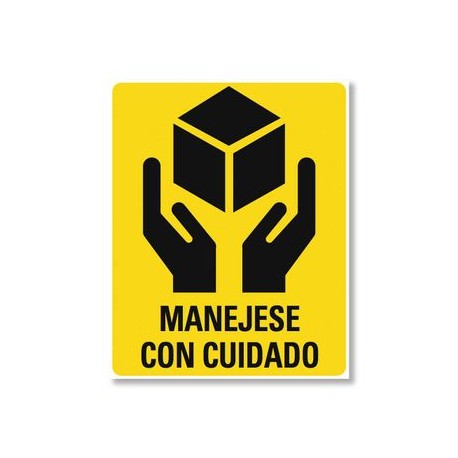 Etiqueta para envios "Manejese con cuidado" 15 piezas
