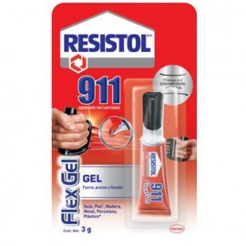 Pegamento Instantáneo Resistol 911, Flex Gel, 3 Gr