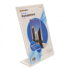 Portaletrero De Acrílico Vertical 5X7 Pulgadas Omx