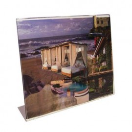 Portaletrero de Acrílico Horizontal 8.5x11 Pulgadas OMX