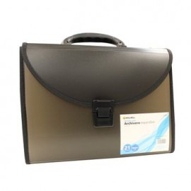 Archivero Expandible Officemax 21 Divisiones Polipropileno Negro Pieza