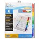 Separador 8 divisiones en colores Officemax con refuerzo