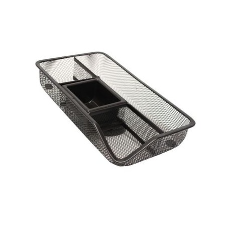 Charola Organizadora Negroa Malla 27.5X16X5Cm Omx