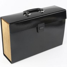 Archivero Expandible Sigel Negro 19 divisiones