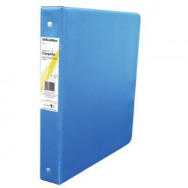 CARPETA BASICA CARTA AZUL 1.5" HERRAJE EN 0 OFFICEMAX®