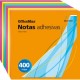NOTAS ADHESIVAS NEON CUBO OMX 7.6 X 7.6 CM 40 0 HJ