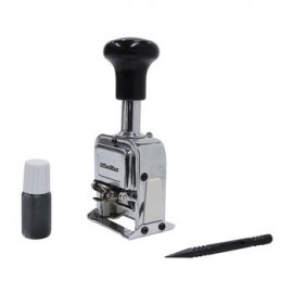 Foliadora Cuerpo Metálico y Mango Plástico 7 Digitos.