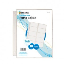 PROTECTOR DE TARJETAS OMX 20 HOJAS