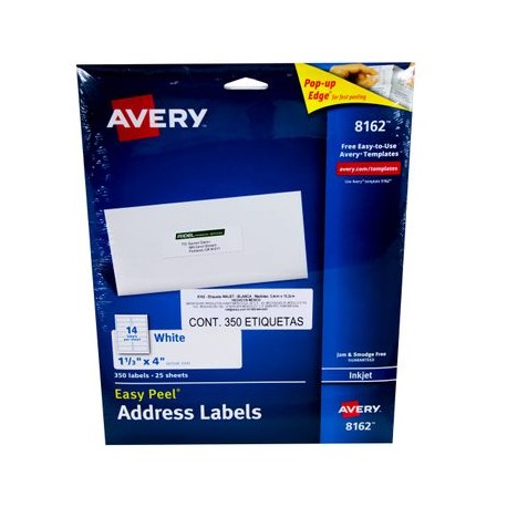 Etiqueta Ink Blanca 1 1/3X4" 250 Pz