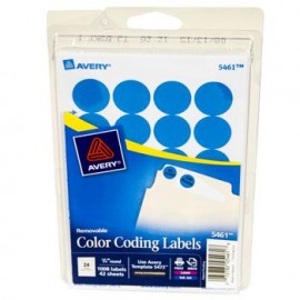 ETIQUETA ADHESIVA CIRCULAR AZUL CLARO 3/4" 10 0 8PZ
