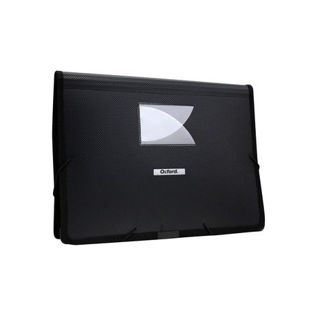 Cartera Expandible Oxford Carta Expandible Hasta 8cm Negro