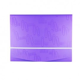 FOLDER PORTADOCUMENTOS VIOLETA CARTA ICLIP CON LIGA