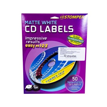 ETIQUETA STROMPER CD MATE CALIDAD FOTOGRAFICA 50 PZ AVERY