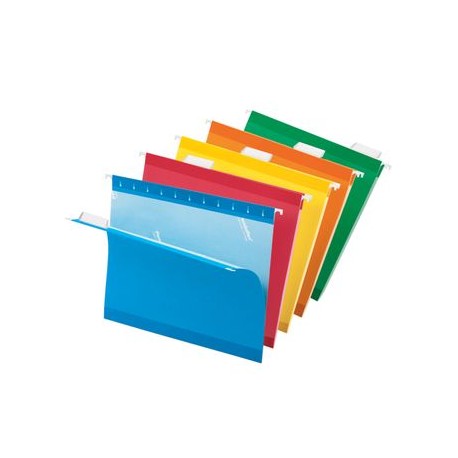 FOLDER COLGANTE REFORZADO COLORES PAQUETE CON 25