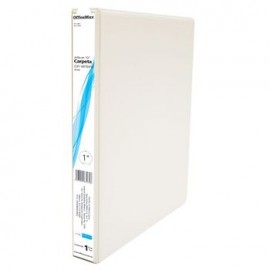 CARPETA PANORAMICA BLANCA 1" HERRAJE EN O OFFICEMAX®