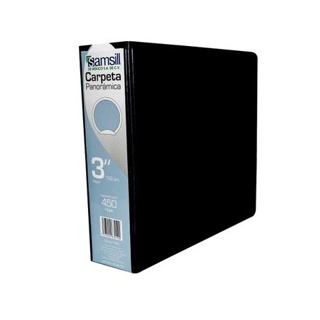 CARPETA VENTANA HERRAJE EN O NEGRA 3" SAMSILL