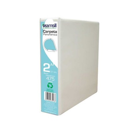 CARPETA VENTANA HERRAJE EN D BLANCA 2" SAMSILL