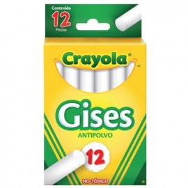GISES BLANCOS CRAYOLA 12 piezas