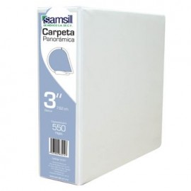 CARPETA VENTANA HERRAJE EN D BLANCA 3" SAMSILL