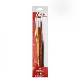 Kit Ñ 496 c/4 pinceles p/pintura