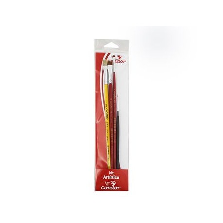 Kit Ñ 496 c/4 pinceles p/pintura