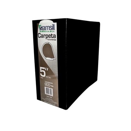CARPETA VENTANA HERRAJE EN D NEGRA 5" SAMSILL