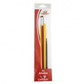 Kit Ñ 496 c/4 pinceles p/pintura