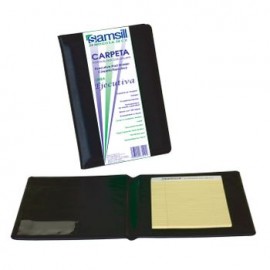 Carpeta Ejecutiva para Convenciones, Negro, Esquela, 100 hojas