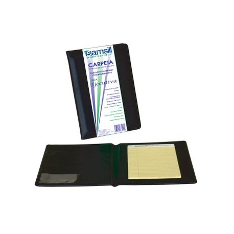 Carpeta Ejecutiva para Convenciones, Negro, Esquela, 100 hojas