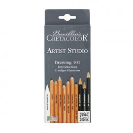 Lapices De Dibujo Drawing 101 Artist Studio Con 11 Pz