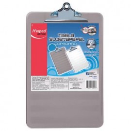 Tabla Agarrapapel Carta Humo Con Clip Maped