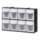 Caja Organizadora Stuk 8 Cajones Negro