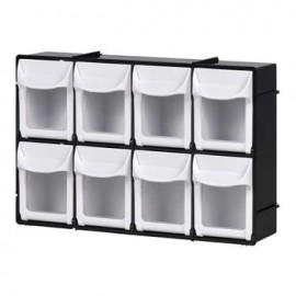 Caja Organizadora Stuk 8 Cajones Negro