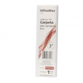 CARPETA PANORAMICA BLANCA 3" HERRAJE EN O OFFICEMAX®
