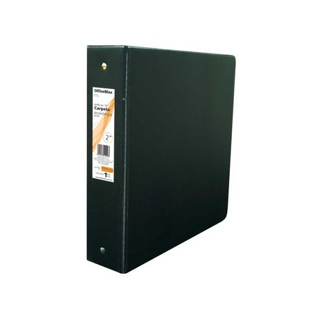 CARPETA BASICA CARTA NEGRA 2" HERRAJE EN O OFFICEMAX®