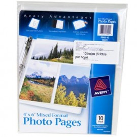 PROTECTOR DE FOTOGRAFIAS MIXTO 10 PZ AVERY